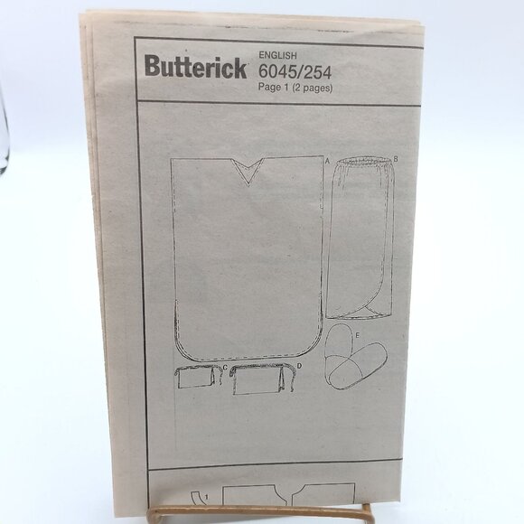 Butterick 6045/254 Vintage Sewing Pattern Size Xs-XL Poncho & Accessories - Picture 1 of 2